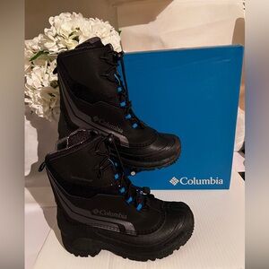Columbia Youth Black Waterproof Snow Boots